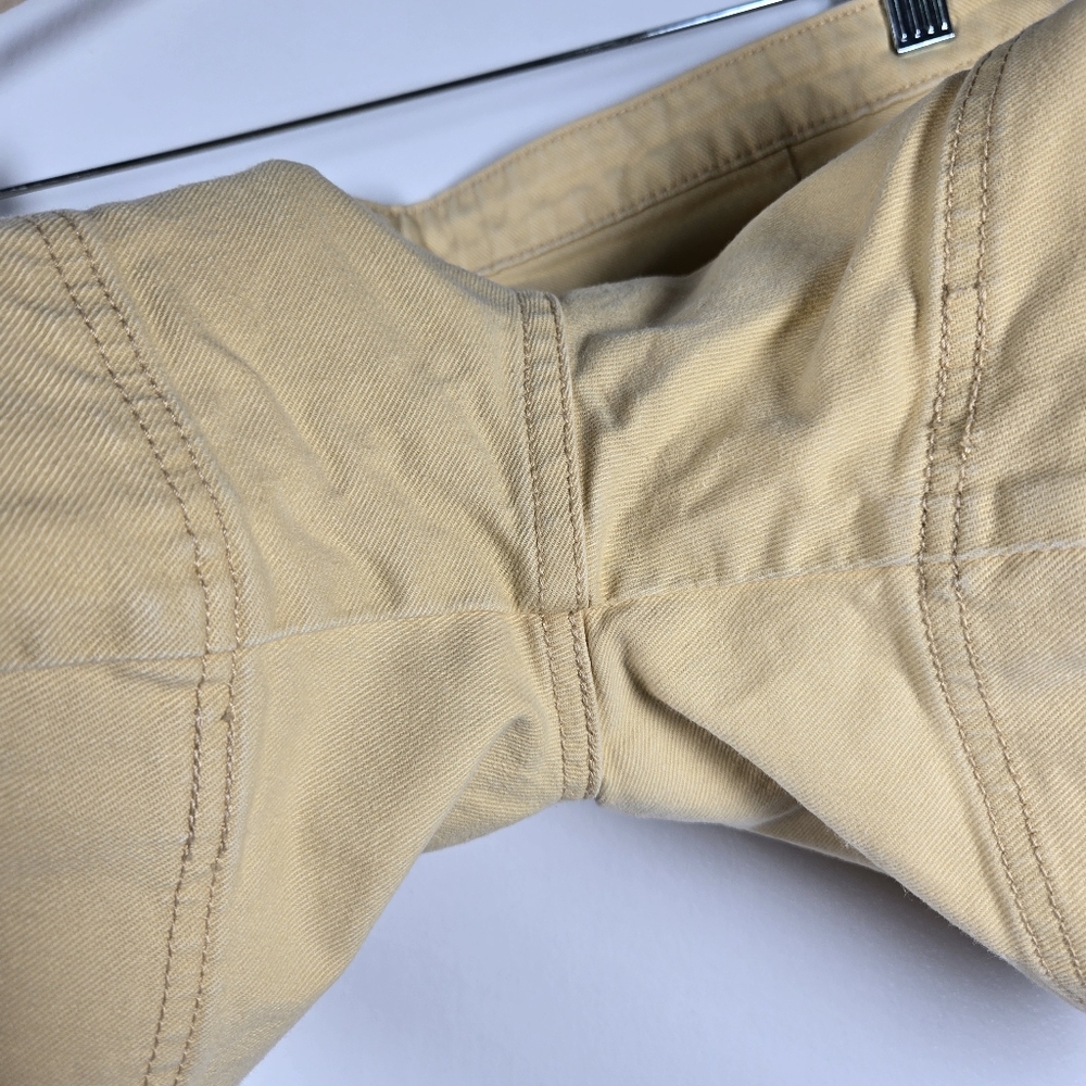 Levi's 545 Y2K Yellow Cotton Stretch Denim Jean Shorts Womens Size 10 - Picture 12 of 13